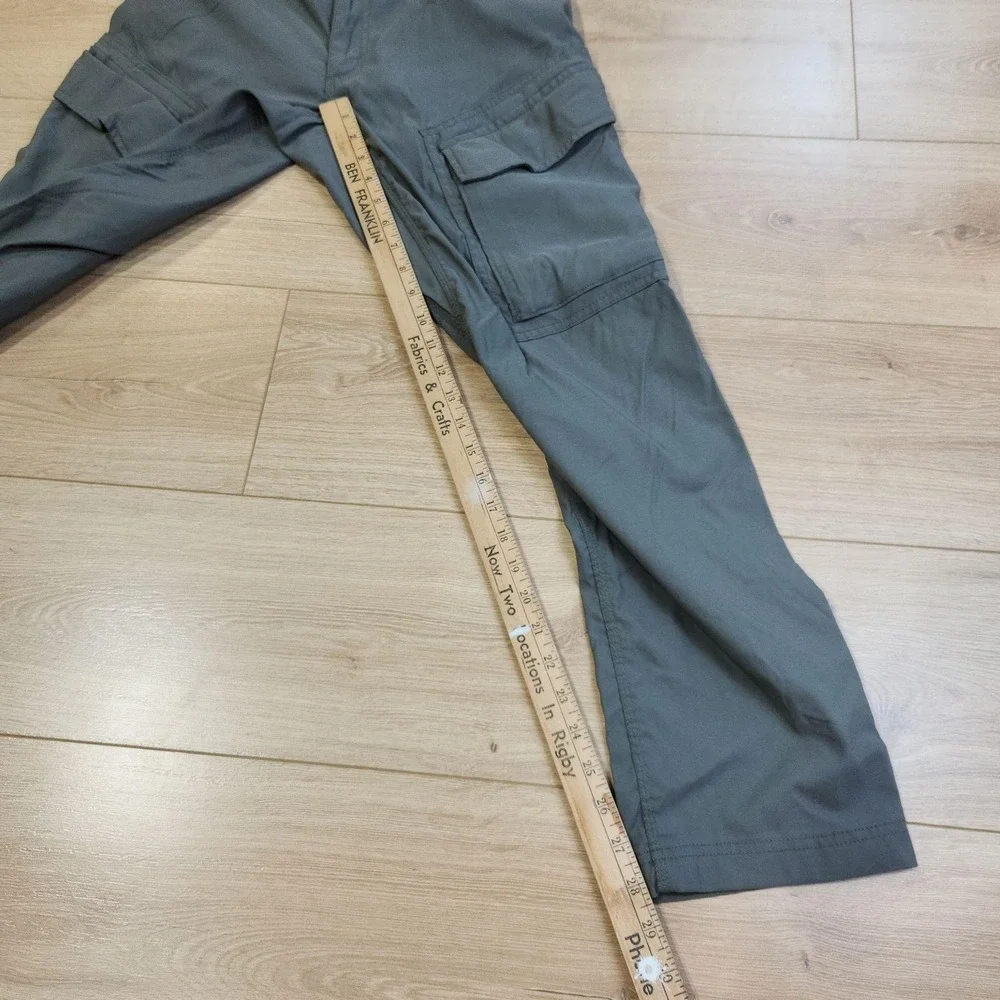 Duluth Trading Flex Dry On The Fly Pants Mens 30x30 Gray Cargo Stretch Workwear